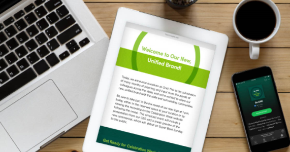 employer branding campaign on desktop